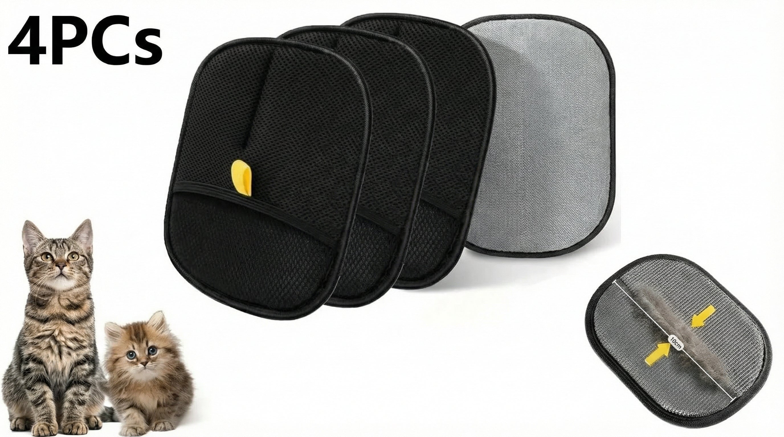 ZEZGI™ Pet Hair Cleaning Removal Gloves  – Gentle Fur Removal & Massage for Cats & Dogs 🇺🇸eaning Tools 1~4pcs