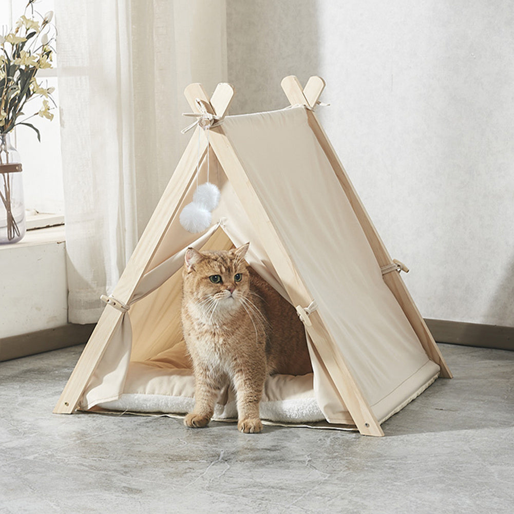 ZEZGI™ Cozy Cat Tent Bed – Soft Indoor Hideaway for Cats z-uk
