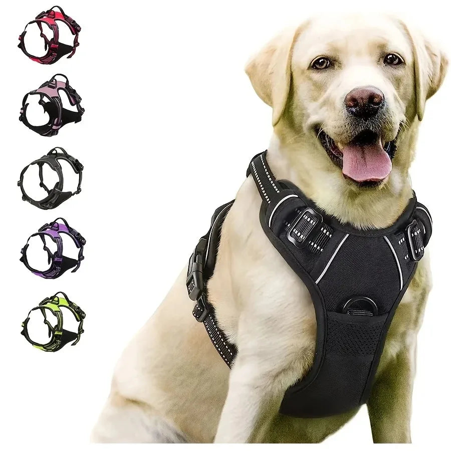 ZEZGI™ No-Pull Dog Harness – Adjustable & Reflective