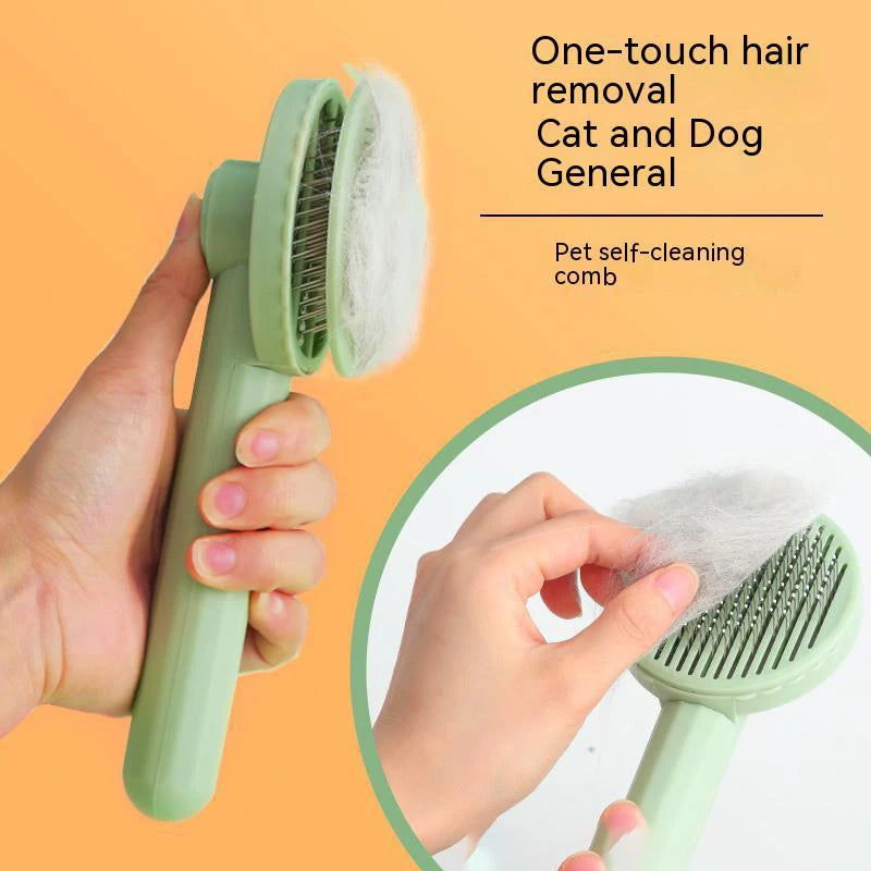 ZEZGI™ Pet Deshedding Comb – Gentle Fur Removal & Massage for Cats & Dogs 🇺🇸