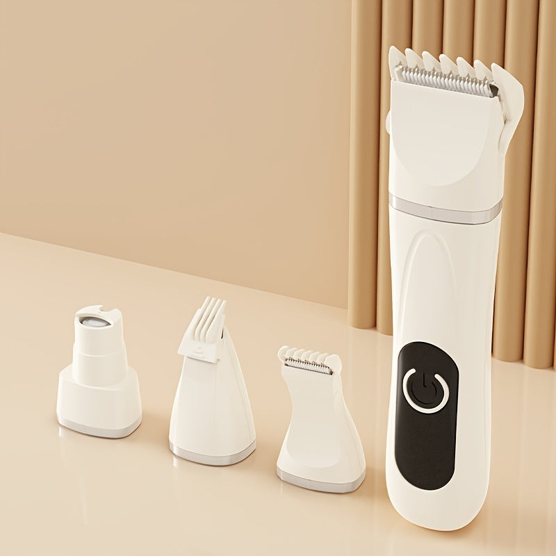 ZEZGI New Four-in-One Pet Grooming Clipper with Multiple Attachments for Cats and Dogs
